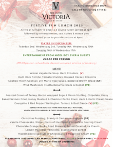 Festive fun lunch 2025 Hotel Victoria