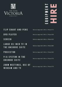 Equipment hire Hotel Victoria