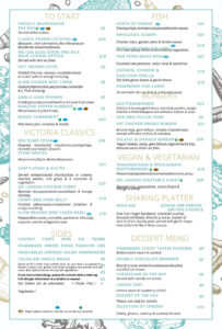Main Menu 2025 Hotel Victoria