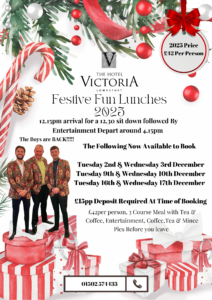 Festive fun lunch 2025 Hotel Victoria