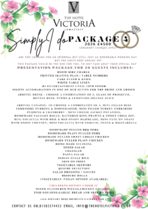 Wedding package four Hotel Victoria